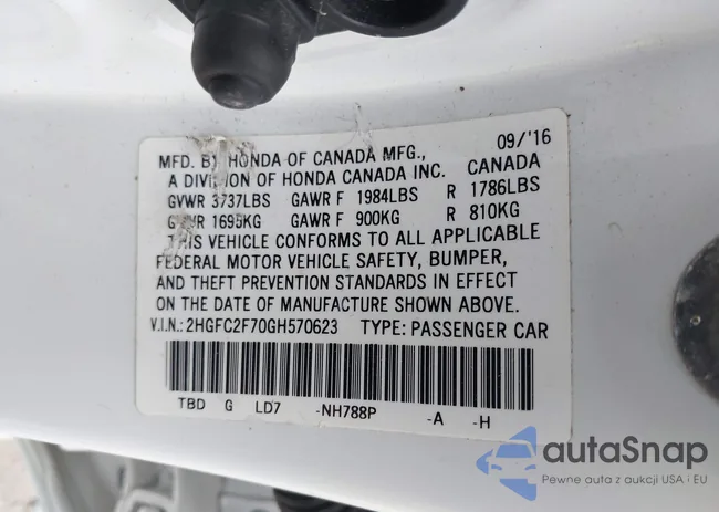 2HGFC2F70GH570623: 42234964