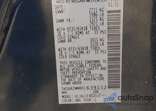 5N1AR2MM8FC639152: 42234967