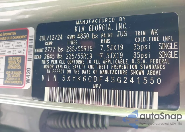 5XYK6CDF4SG241550: 42234004