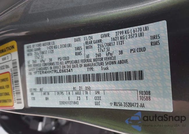 1FTER4HH7RLE66341: 42234334