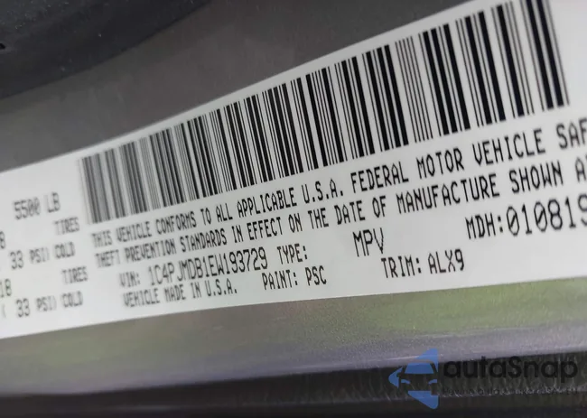 1C4PJMDB1EW193729: 42235500