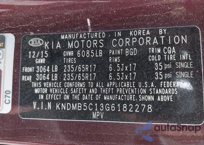 KNDMB5C13G6182278: 42235605