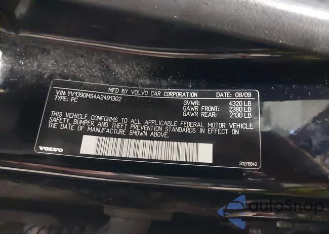 YV1390MS4A2491302: 42235619