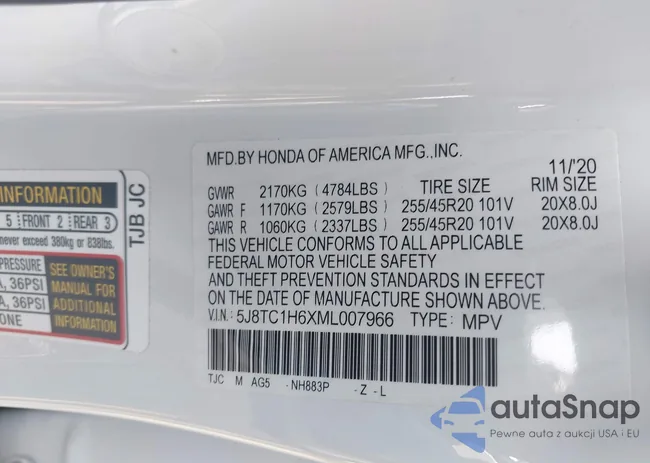 5J8TC1H6XML007966: 42235822