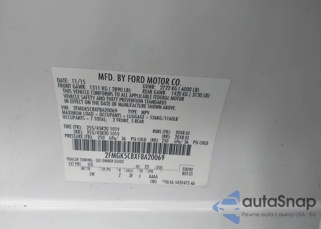 2FMGK5C8XFBA20069: 42235861