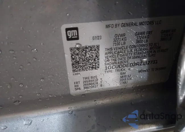 1GCUDDED3RZ112731: 42235902