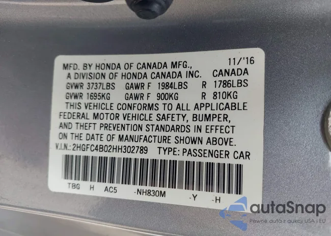 2HGFC4B02HH302789: 42234990