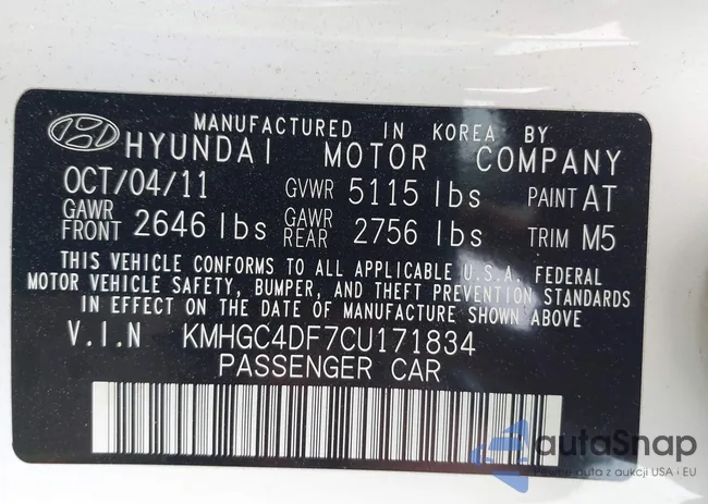 KMHGC4DF7CU171834: 42235103