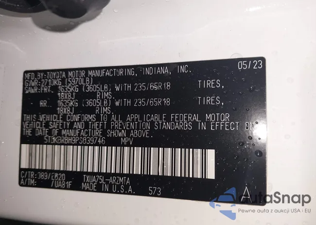 5TDKDRBH9PS039746: 42235258