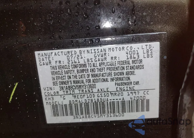 3N1AB8CV5MY313600: 42235374