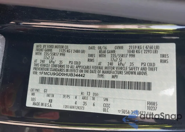 1FMCU9GD0HUB34442: 42236414