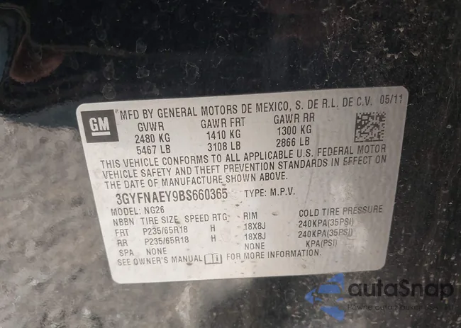 3GYFNAEY9BS660365: 42236417