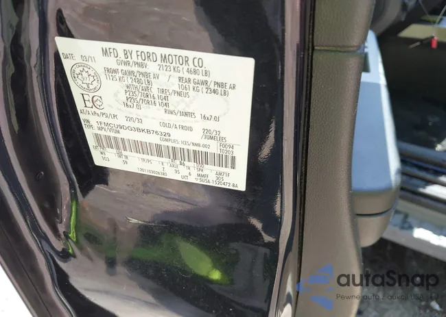 1FMCU9DG3BKB76329: 42236422