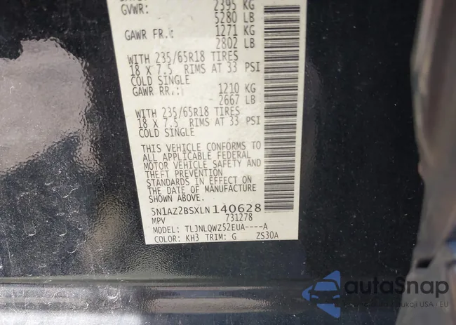 5N1AZ2BSXLN140628: 42236586