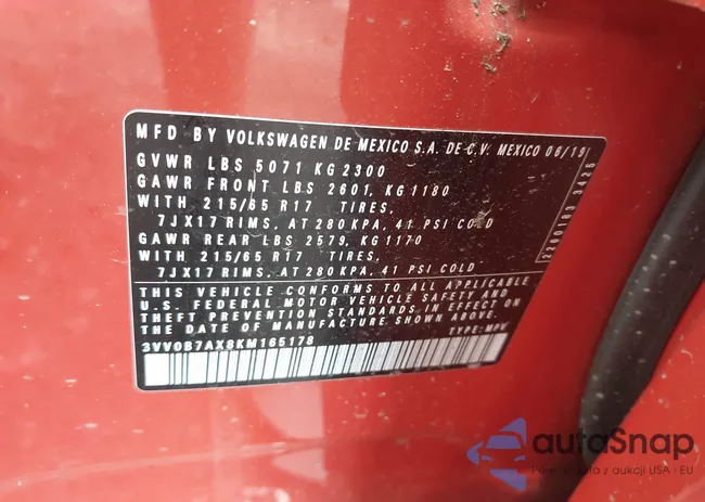 3VV0B7AX8KM165178: 42236738