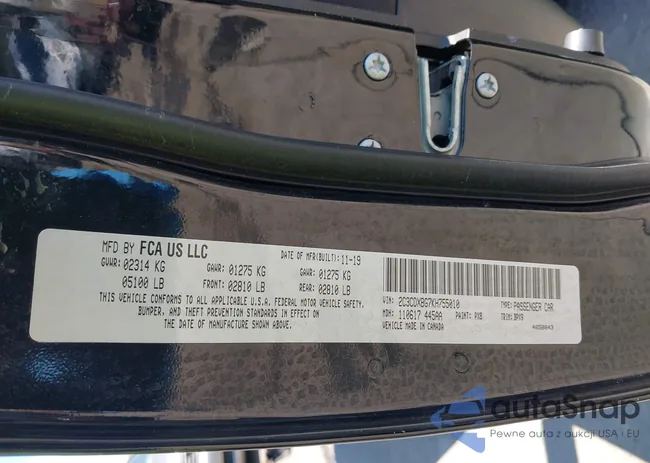 2C3CDXBG7KH755010: 42236744