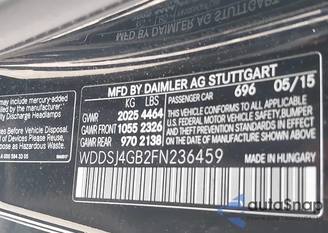 WDDSJ4GB2FN236459: 42236907