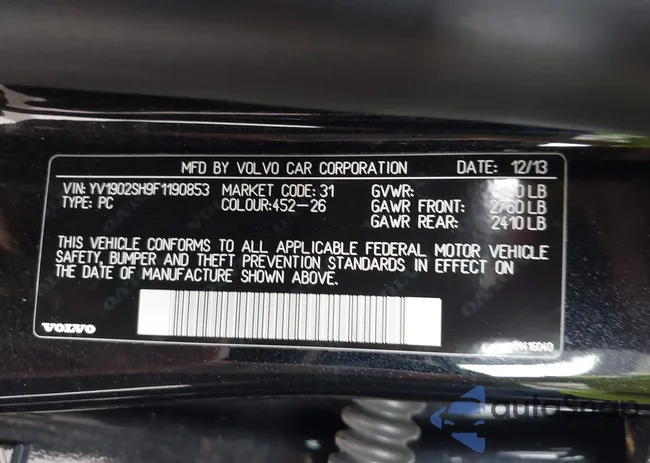 YV1902SH9F1190853: 42237421