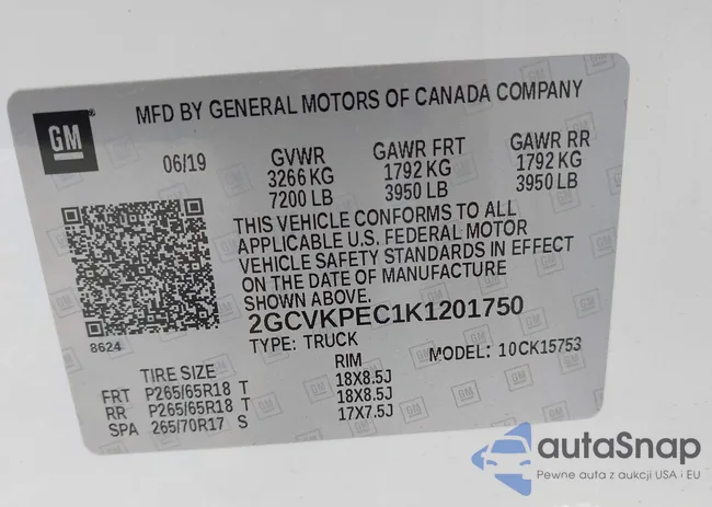 2GCVKPEC1K1201750: 42237558