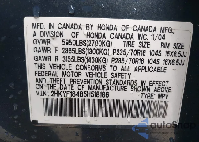 2HKYF18485H518186: 42237684