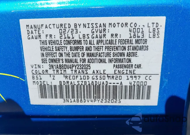 3N1AB8DV4PY232025: 42237935