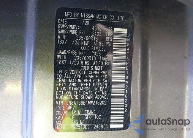 JN8AT3BB1MW216202: 42237115