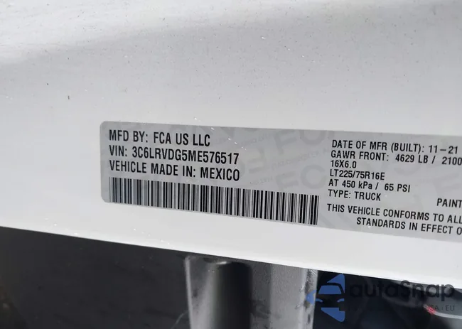 3C6LRVDG5ME576517: 42237197