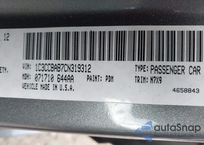 1C3CCBAB7CN319312: 42237297