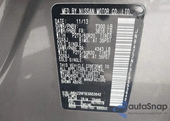 JN8AZ2NF5E9553642: 42237353