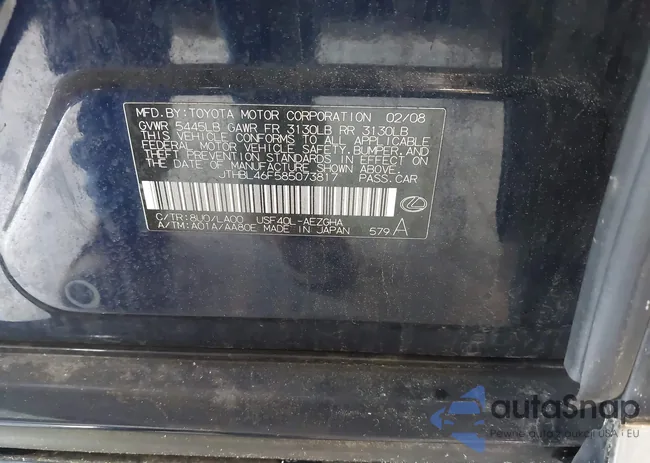 JTHBL46F585073817: 42238404