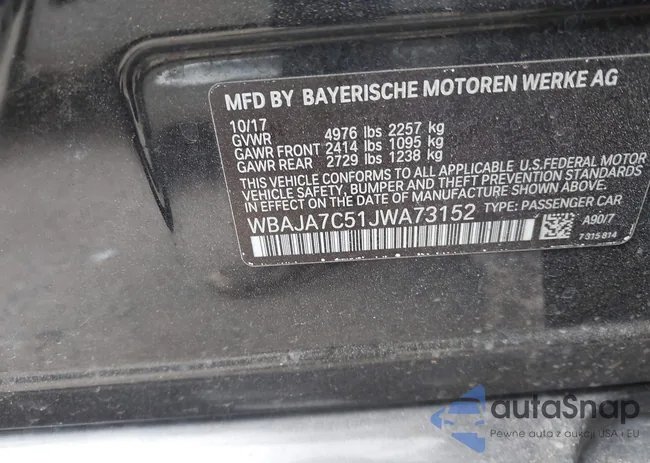 WBAJA7C51JWA73152: 42238954