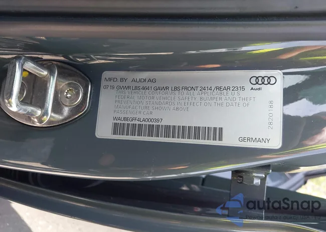 WAUBEGFF4LA000397: 42237992