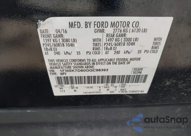 1FM5K7D80GGC98393: 42237996