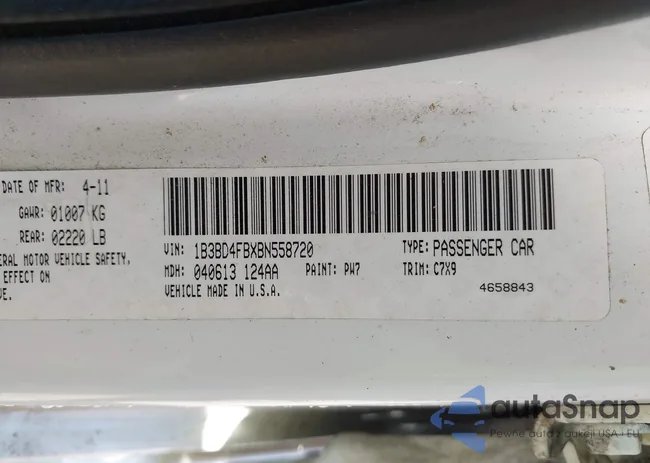 1B3BD4FBXBN558720: 42237997