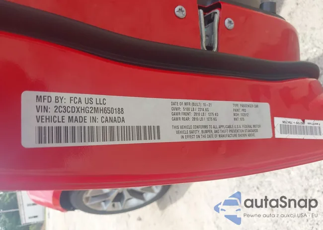 2C3CDXHG2MH650188: 42238351