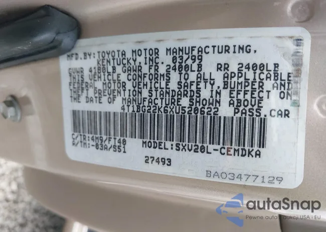 4T1BG22K6XU520622: 42239590