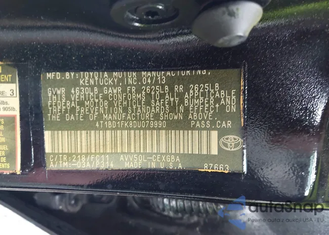 4T1BD1FK8DU079990: 42239308