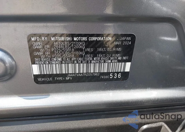 JA4ATVAA7RZ057962: 42240355