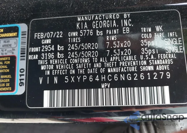 5XYP64HC6NG261279: 42240640