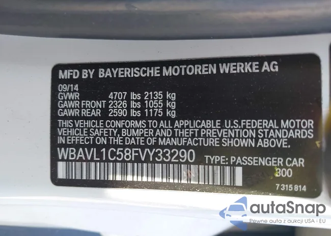 WBAVL1C58FVY33290: 42240651