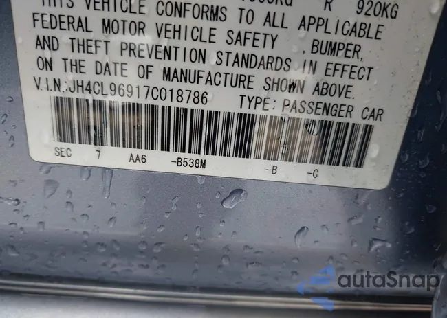 JH4CL96917C018786: 42240660