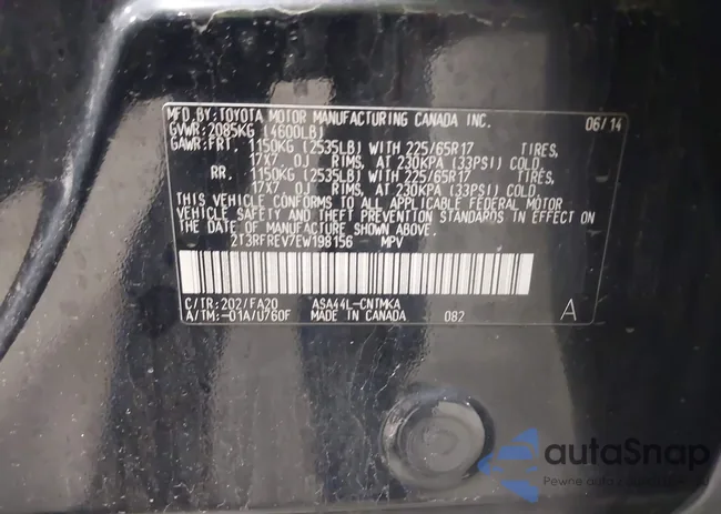 2T3RFREV7EW198156: 42240685