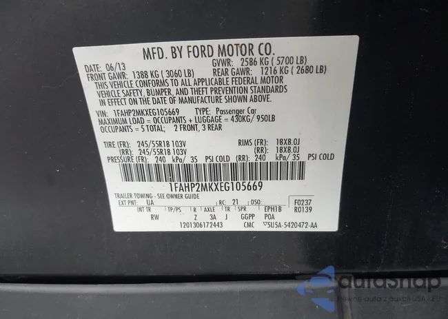 1FAHP2MKXEG105669: 42240752