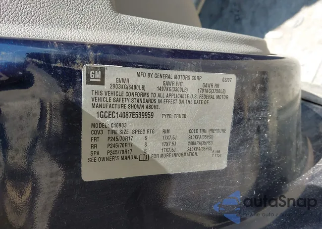 1GCEC14087E539959: 42240932