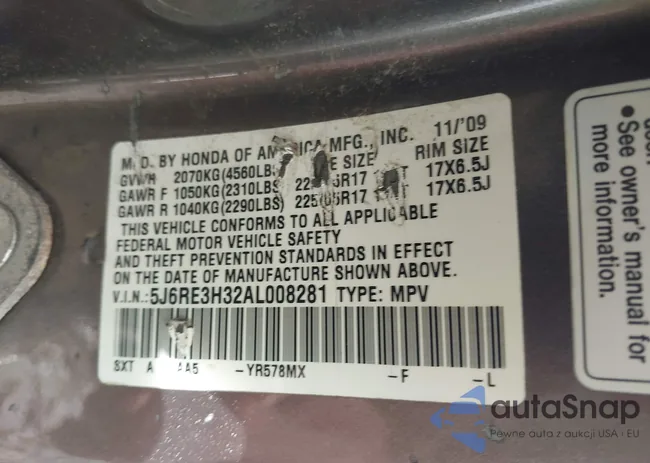 5J6RE3H32AL008281: 42240172