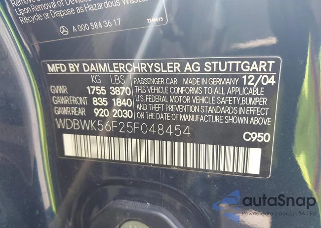 WDBWK56F25F048454: 42240176