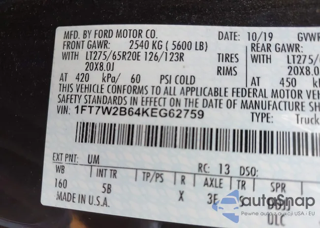 1FT7W2B64KEG62759: 42241483