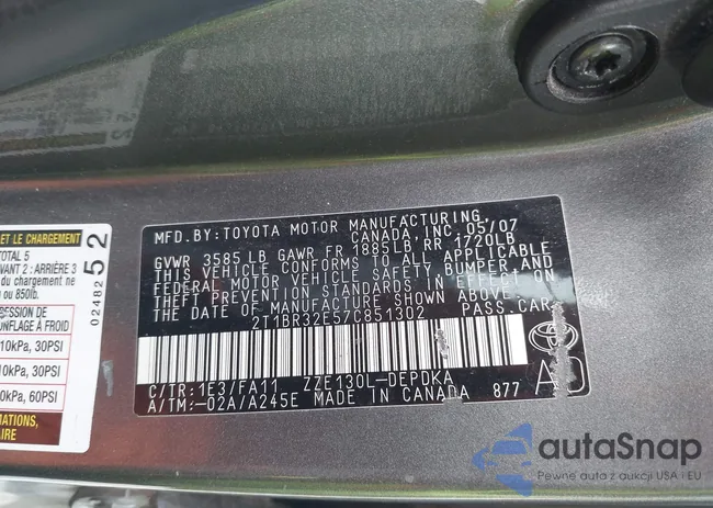 2T1BR32E57C851302: 42241625