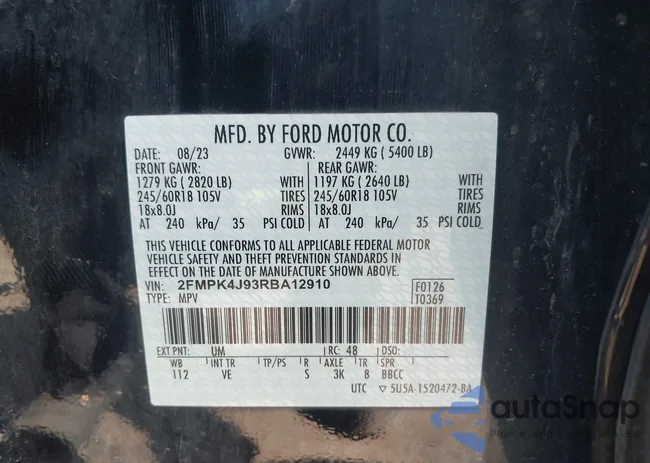 2FMPK4J93RBA12910: 42241670