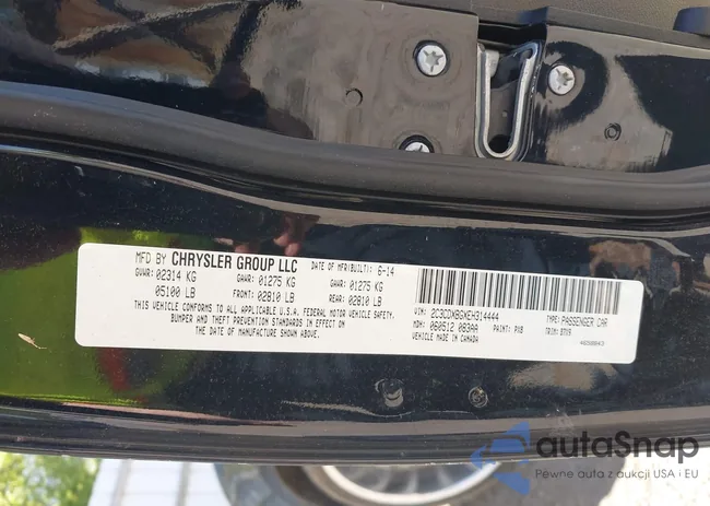 2C3CDXBGXEH314444: 42241712